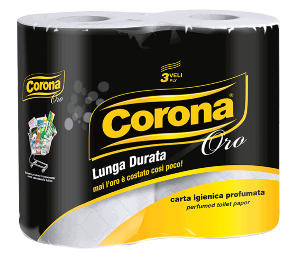 CARTA IGIENICA CORONA 4 ROTOLI ORO