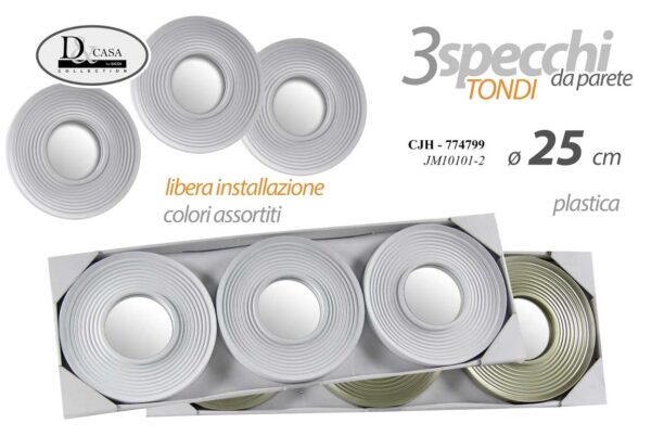 SPECCHI TONDI X3 25CM