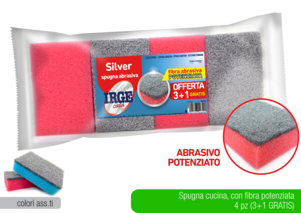 SPUGNA ABRASIVA SILVER X4