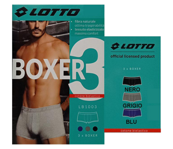 BOXER UOMO LB1003 TAGLIA L 3 PEZZI