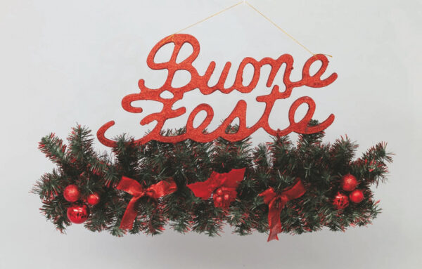 BUONE FESTE ROSSO C/GHIR.58*32