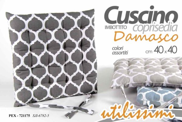 CUSCINO SEDIA ASS 40*40CM    *